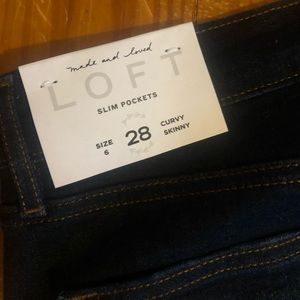 Loft curvy skinny jeans